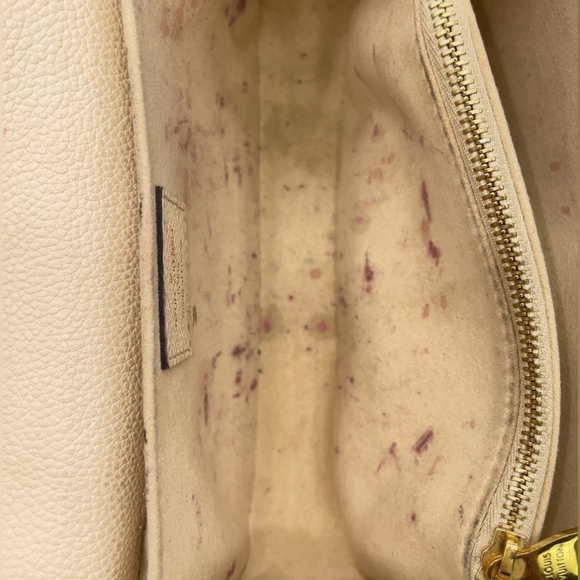 Authentic Louis Vuitton Monogram Empreinte Beige Pochette Metis 2wayBag Bx - Picture 11 of 17